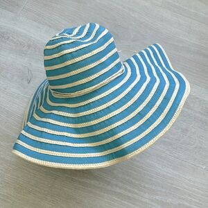 QWAVE Summer Straw/Fabric Floppy Hat